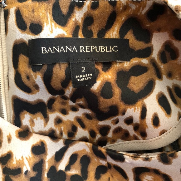 Banana Republic leopard print flutter sleeve dress - Picture 5 of 5